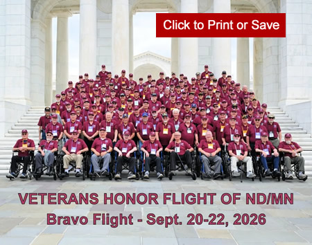 Recent Veterans Honor Flight Trip to Print or Save