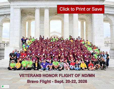 Recent Honor Flight Picture to print or save.